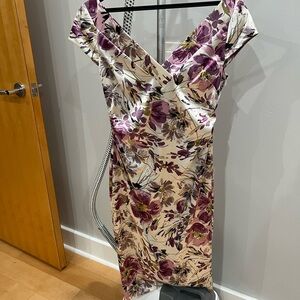 Retro Stretchy Midi Dress